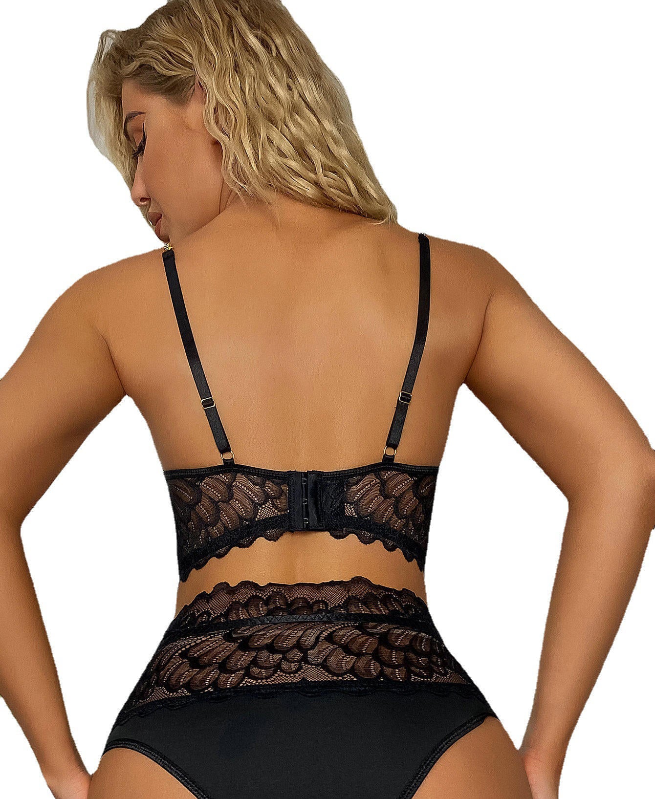 Seductive Bra and Garter Lace Panty or Bodysuit Set: Sensual Sheer Lingerie for Women Pack of 2