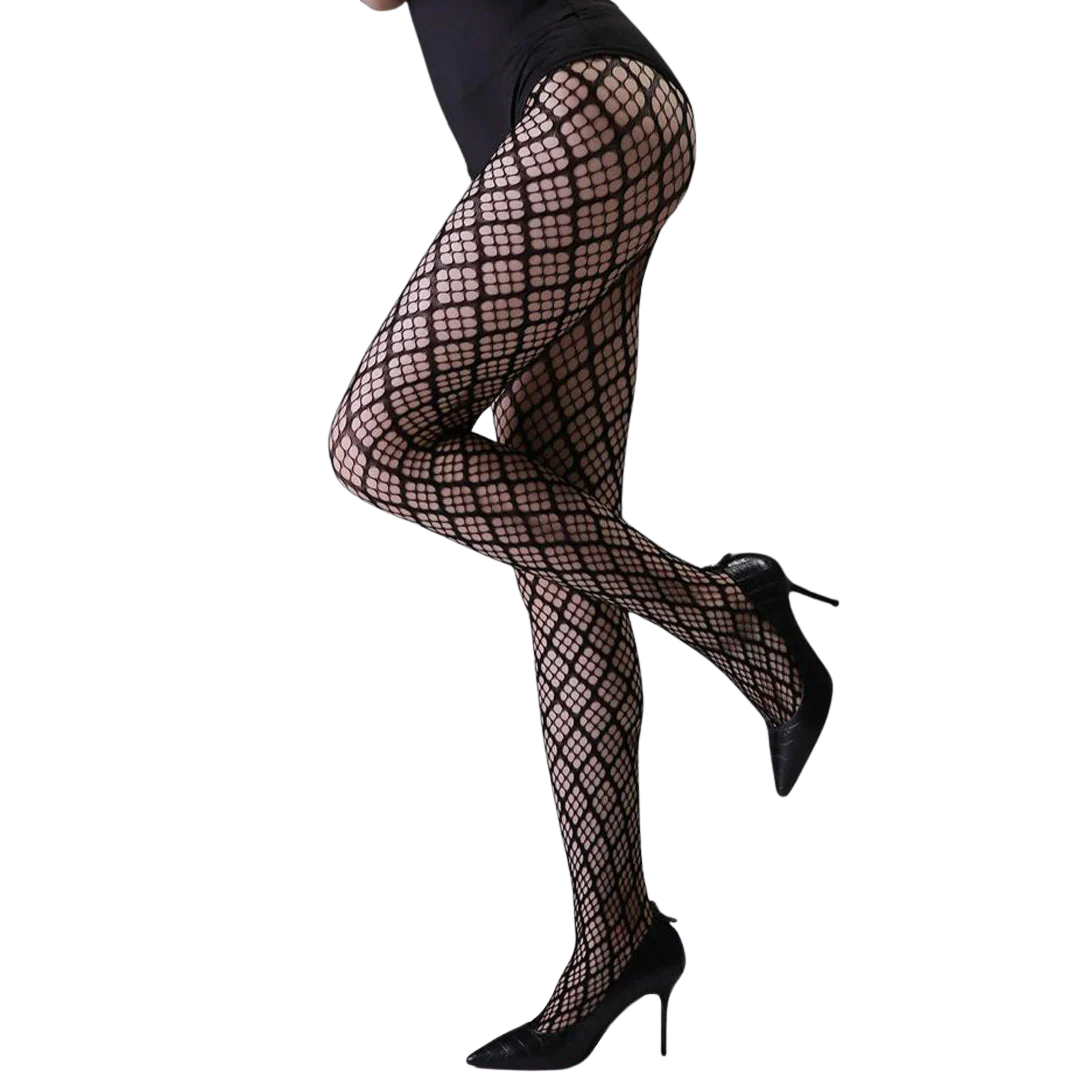 Black Hose Leg Stockings – Spandex, Elegant & Stylish Pack of 1